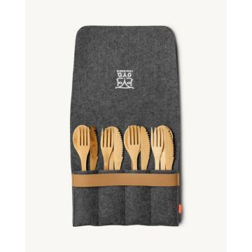 Øyo Turtagrø family cutlery, 4 pers - Mørkegrå