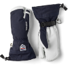 Hestra Army Leather Heli Ski 3 Finger Unisex  Navy