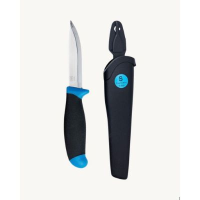 Øyo Knife in stainless steel w/sheath - Black