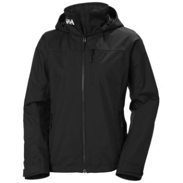 Women’s Crew Hooded Midlayer Sailing Jacket 2.0 i farven Black