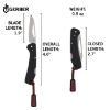 Gerber LST MINI 4L  - Drop Point -  Plain Edge - Black/Satin Wash