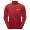 Montane Malli Ls Zip T Shirt - Dark maple