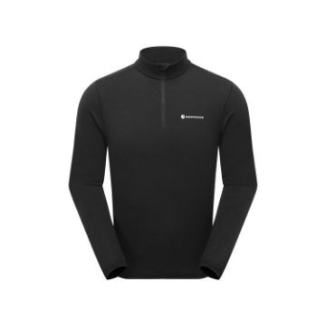 Montane Malli Ls Zip T Shirt - Black