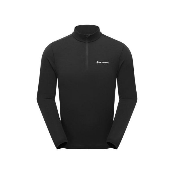 Montane Malli Ls Zip T Shirt - Black