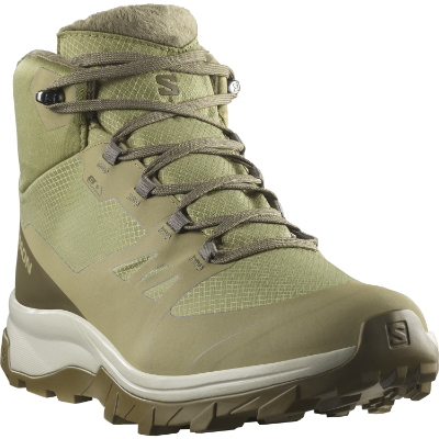 Salomon Outsnap CSWP i farven Aloe / Stone Grey / Coyote Brown